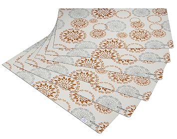 Heart Home Rangoli Design 6 Pieces PVC Refrigerator/Fridge Multipurpose Drawer Mat Set,White, Standard (HS_37_HEARTH020143)