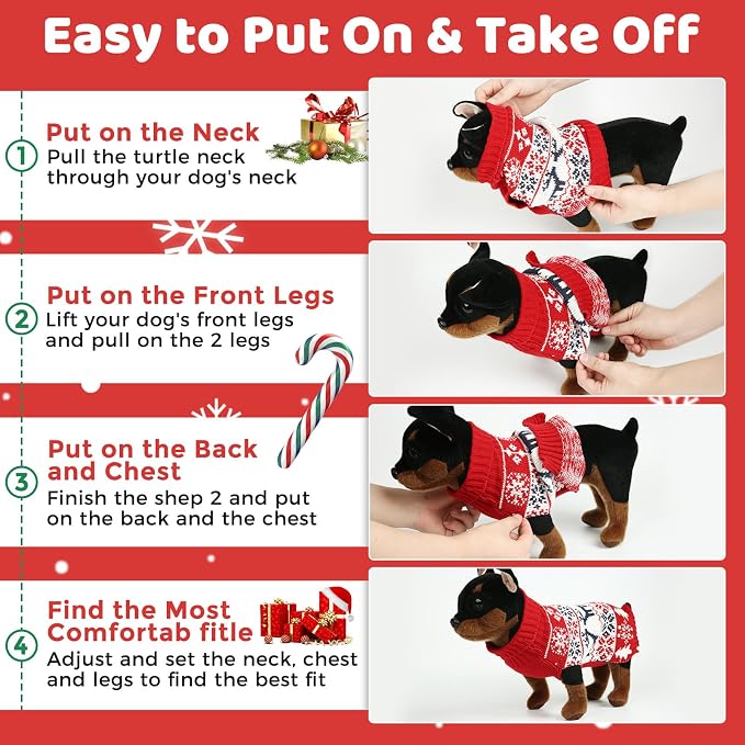 Suéter Navideño para Perros y Gatos Talla 3XL miniatura 4