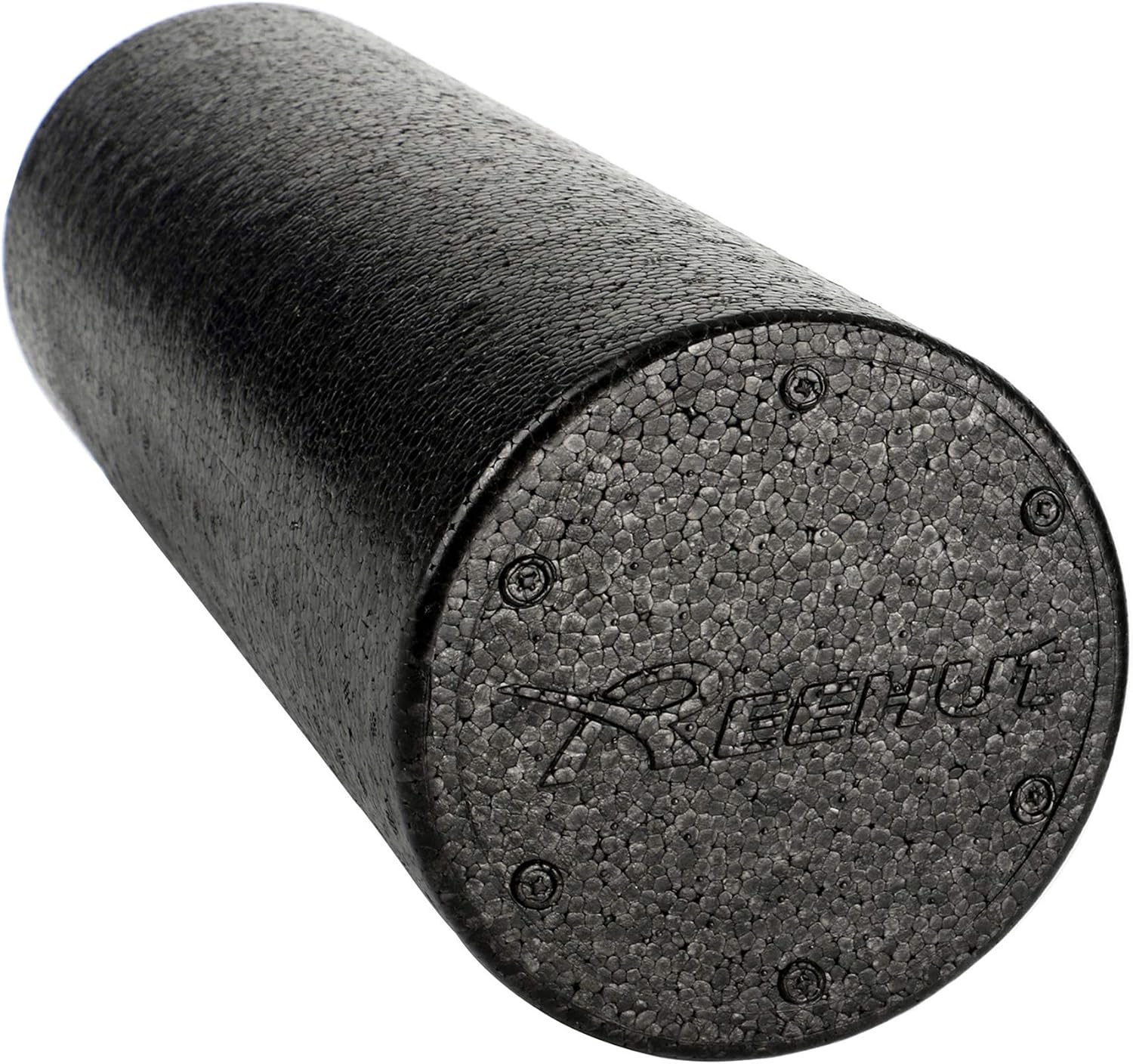 REEHUT Foam Roller - (6"x12") Firm High-Density Muscle Rollers for Deep Tissue Muscle Massage Trigger Point for Pain Relief & Pilates with User E-Book (30cm)