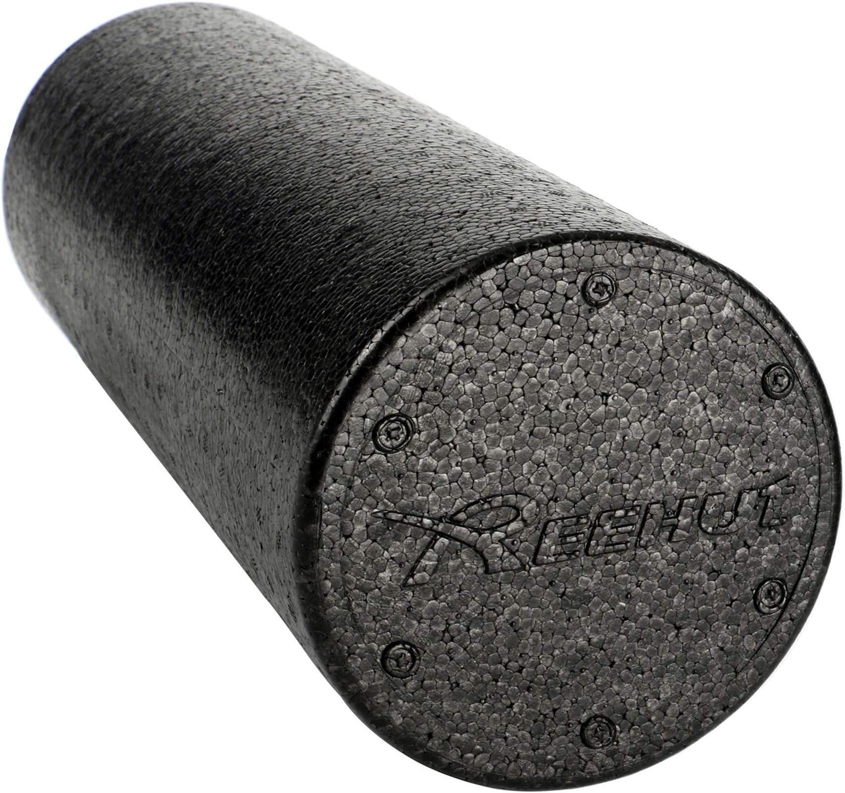 REEHUT Foam Roller - (6"x12") Firm High-Density Muscle Rollers for Deep Tissue Muscle Massage Trigger Point for Pain Relief & Pilates with User E-Book (30cm)