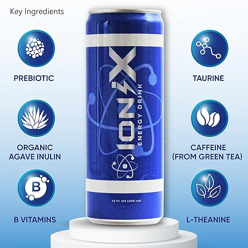 Miniatura 3 de Bebida energética Nootropic - ionix Bebida nootrópica para aumentar la concentración y el estado de ánimo con té verde natural, cafeína, vitaminas y