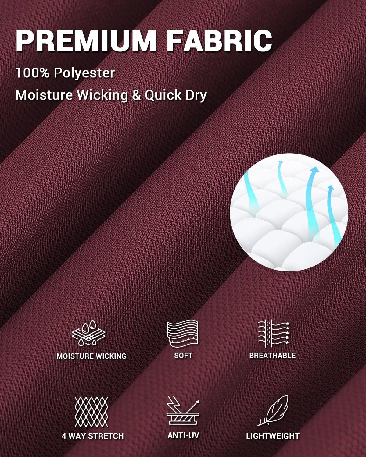 Polu Mens Golf Polo Shirts Quick Dry Short Sleeve Tennis Tactical Polo Casual Work Collared T-Shirt - Image 5