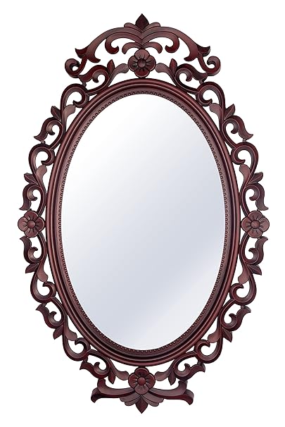 Buy SHILP KALA Antique Oval Style Wall Mirror | Mirror Frame for Wall
