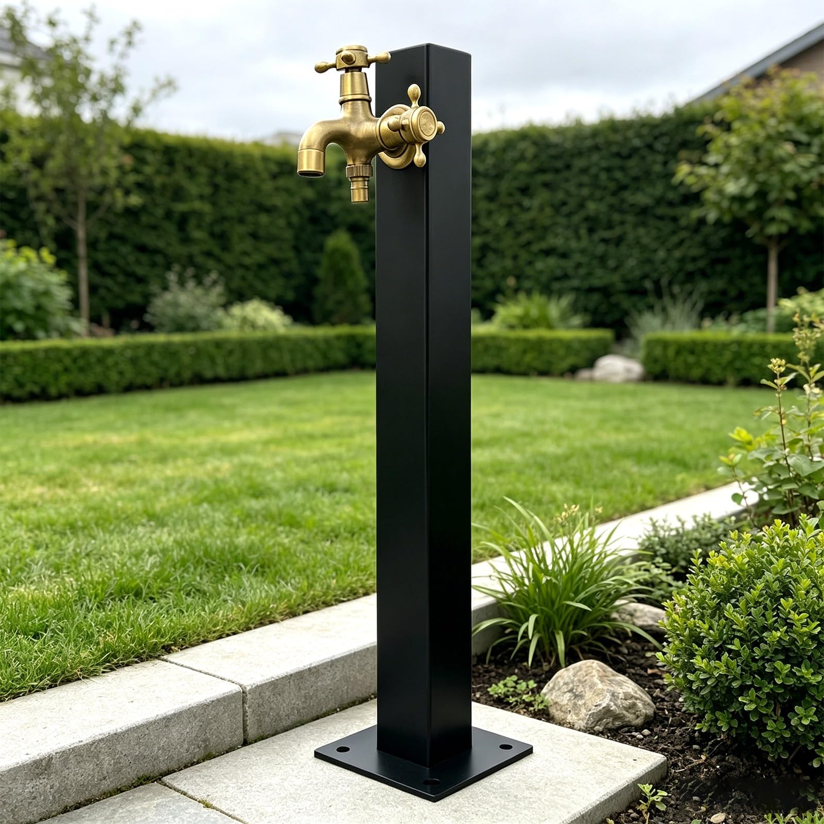 Lonmrrton D 304 Stainless Steel Water Column Tap, Floor Mounte Vertical Water Ispenser Hydrant Outdoor Antifreeze Faucet For Garden Farm Pasture Backyar Irrigation Washing