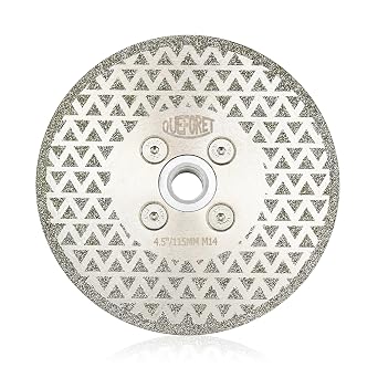Diamond Disc and Grinding Disc 115 mm - Cutting Disc for Cutting and Polishing Granite Marble Tiles Ceramic Porcelain Quartz M14 Flange