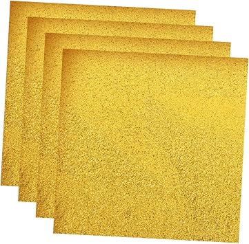 500pcs Aluminium Foil Wrapping Paper Gold Foil Candy Wrappers for Melting Chocolate Food Packaging Decorative Wraps