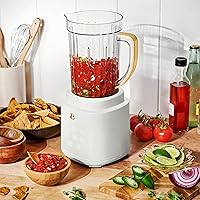 Vista 8 de Hermoso sistema de licuadora PowerExact con motor de 700 W, tarro Tritan de 50 onzas, taza de una sola porción de 20 onzas, tapa sin goteo Sippy, 3