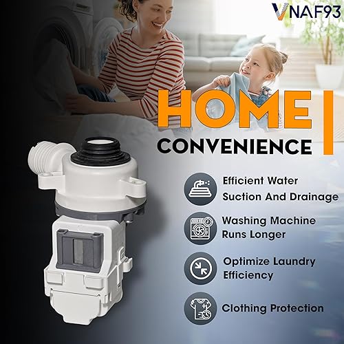 Miniatura 9 de Whirlpool WTW4816FW2 WTW4715EW2 WTW4810EW2 WTW4816FW1 WTW4850HW1 WTW4850HW2 WTW4855HW2 WTW4950HW1 WTW4950HW2 4955 horas. Bomba de drenaje de