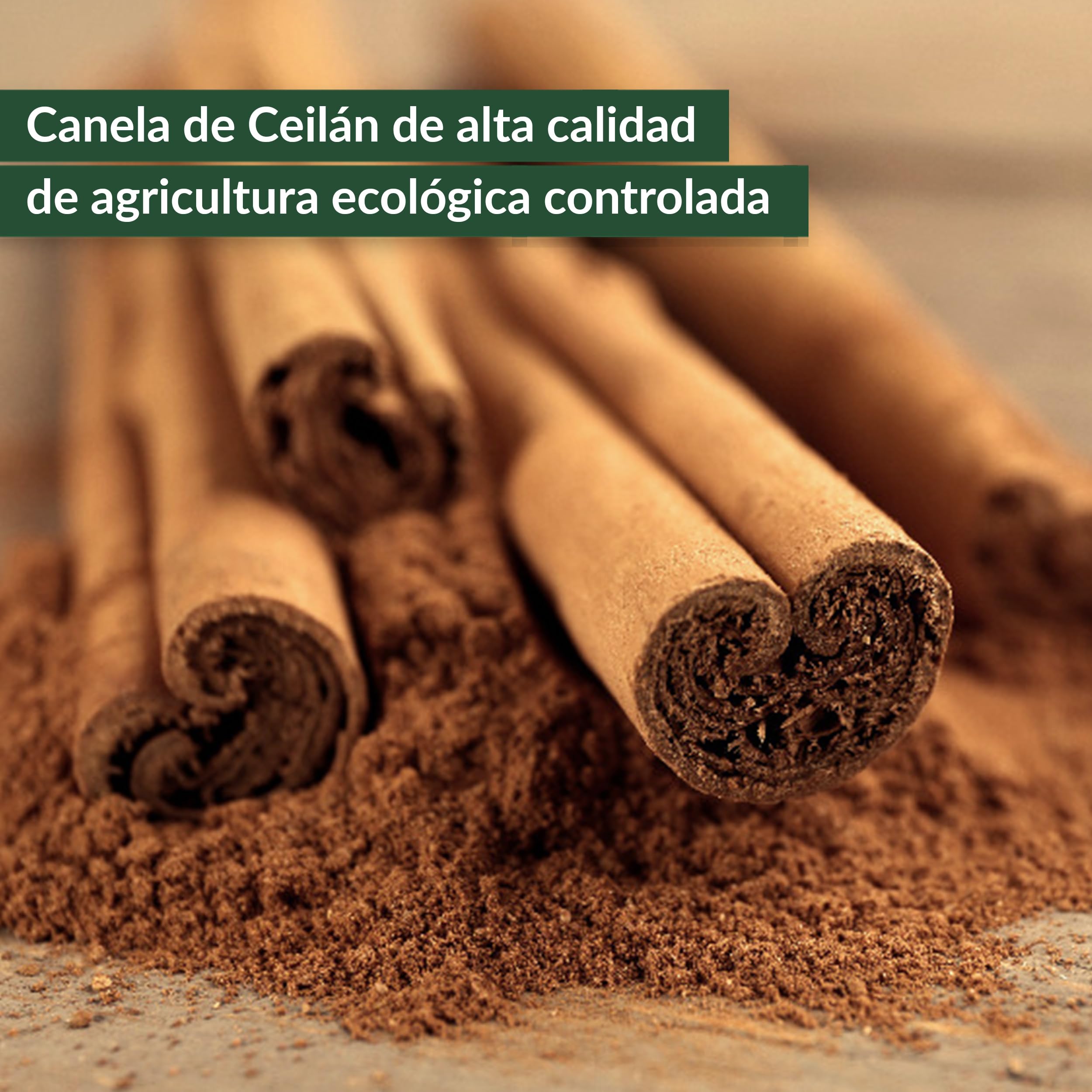 1 kg de canela de Ceilán ecológica, cultivada y producida según el estándar ecológico de la UE, sin aditivos (1000 g)
