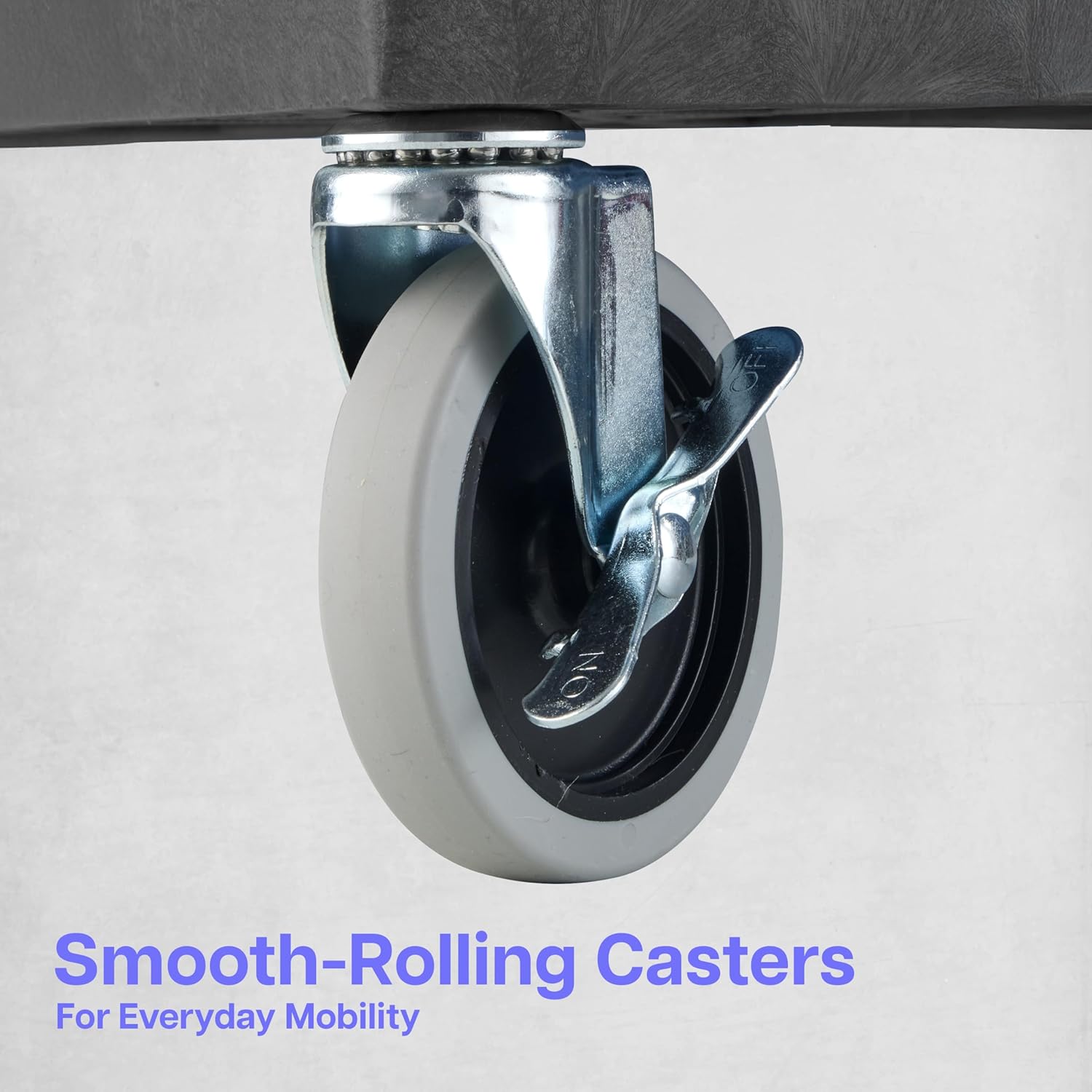 Tubstr 3-Tier Rolling Utility Cart with Wheels | Supports 300 lbs. Total | Heavy-Duty Capacity for Garage Storage, Office Spaces, & Kitchen Use | Durable Tool Cart with Locking Wheels (Black, 32 x 18)