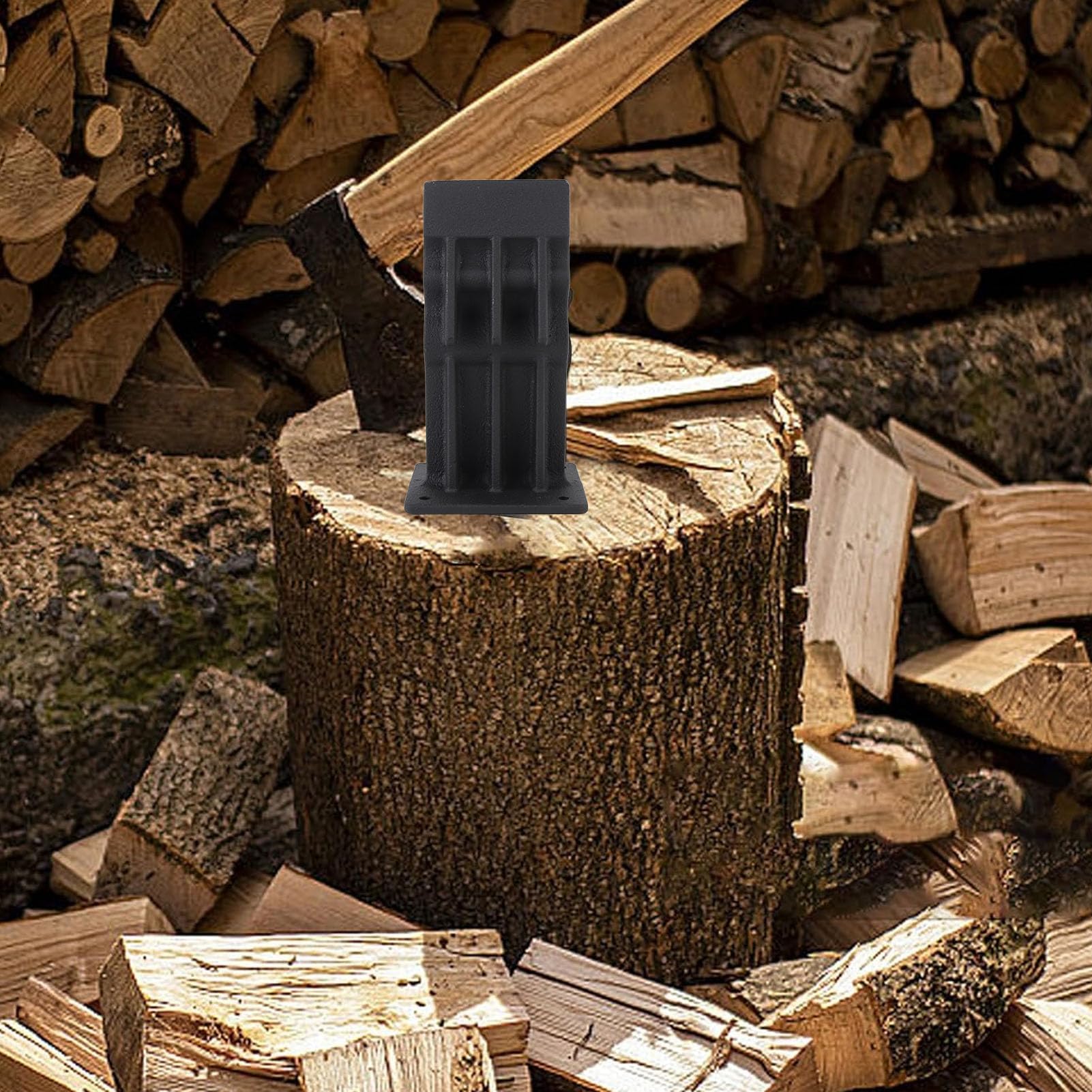 Divisor de leña manual para chimeneas, estufas, familias al aire libre, camping