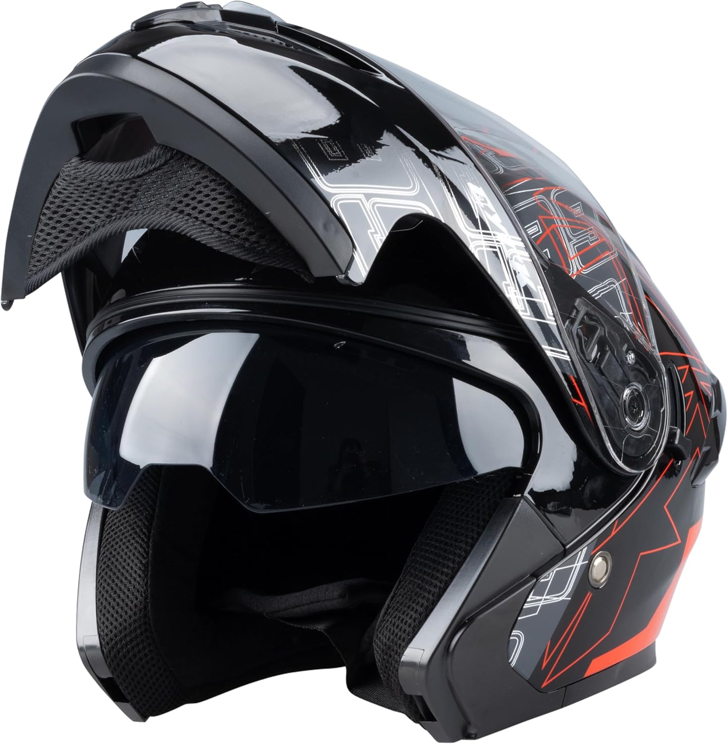 Helmets Full Face for Men Women Adult Smoked Sunshield