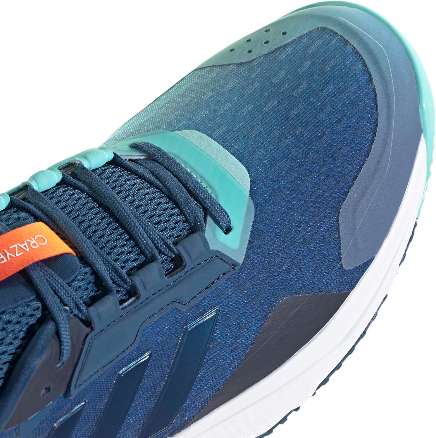 adidas Men's Crazyflight 6, Dusky Petrol/White/Flash Aqua, 4