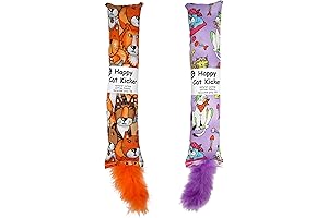 2-Pack Catnip Cat Kicker with Feathers - Your Kitty's Kick Stick to...