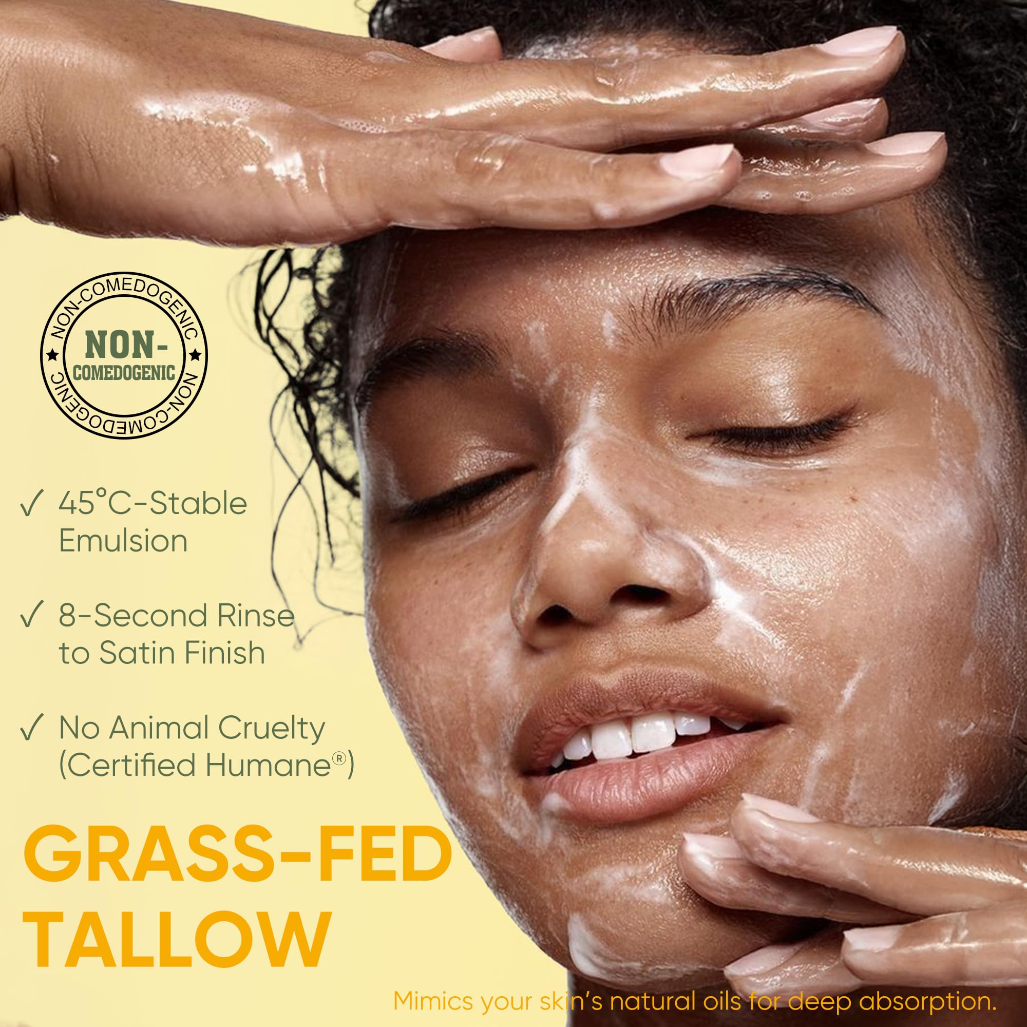 Grocerism Bálsamo Desmaquillante con Sebo de Res, Miel de Manuka y Centella Asiática | Apaciguante, Limpieza Profunda e Hidratación, Skincare Bio para Pieles Secas y Sensibles, 100g