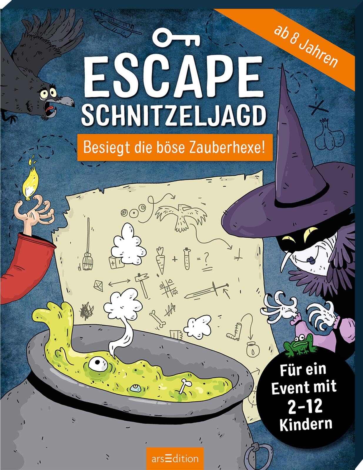 Escape-Schnitzeljagd - Besiegt die böse Zauberhexe!: Für ein Event mit 2-12 Kindern