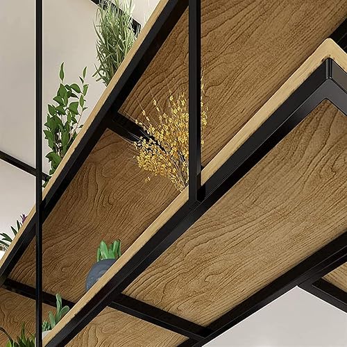 Miniatura 4 de Wall Shelves Ceiling Shelf Industrial Retro Ceiling Floating Shelves,Iron Solid Wood Flower Stand Hanging Storage Rack for Display,Books,Storage &