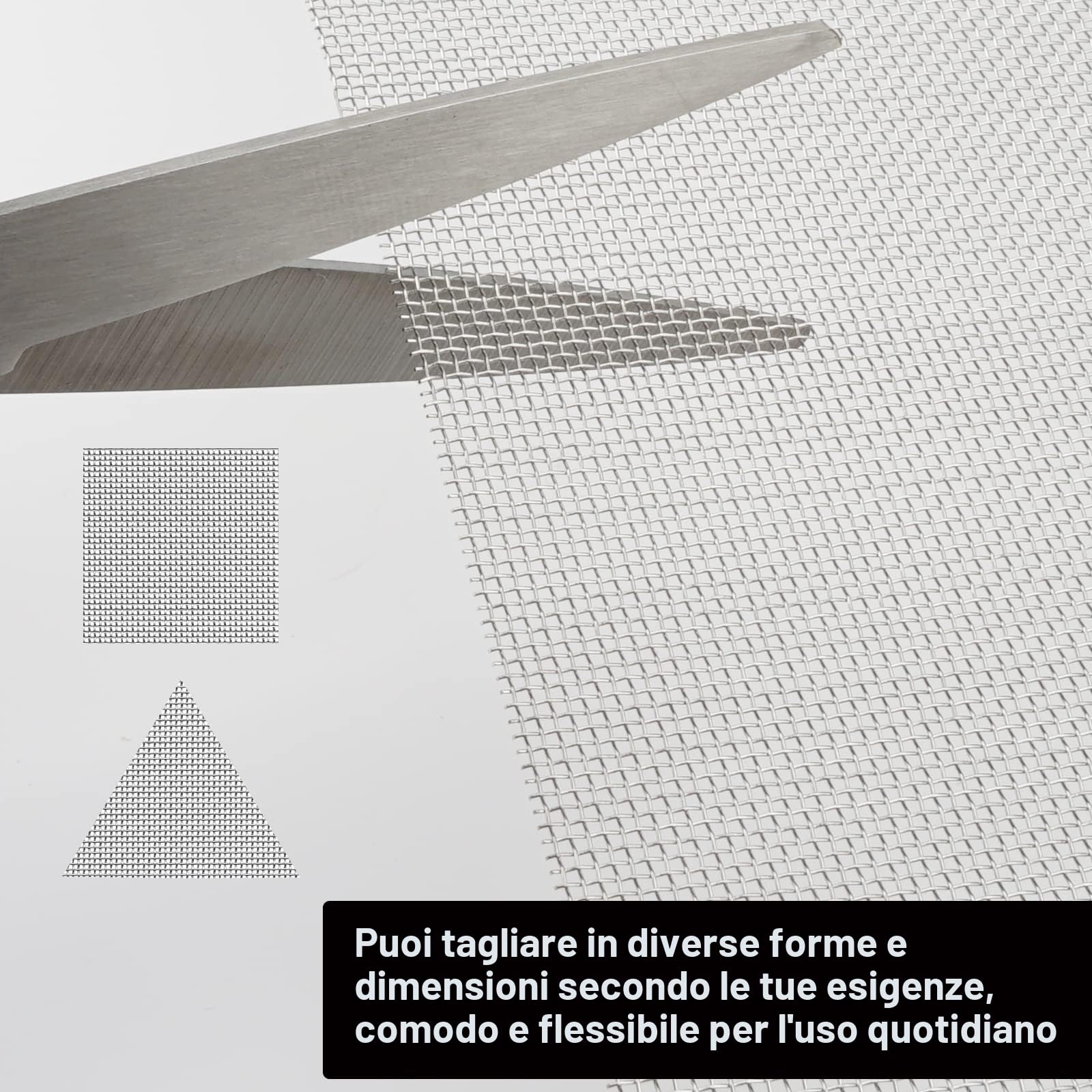 2 Pezzi Rete Metallica Maglia Piccola, 30 X 21cm Rete Acciaio Inox Metallica In Acciaio 1mm Fori 20 Della Maglia 304 Foglio Filtro Filtrante,per Ventilazione, Sicurezza, Finestra, Giardino