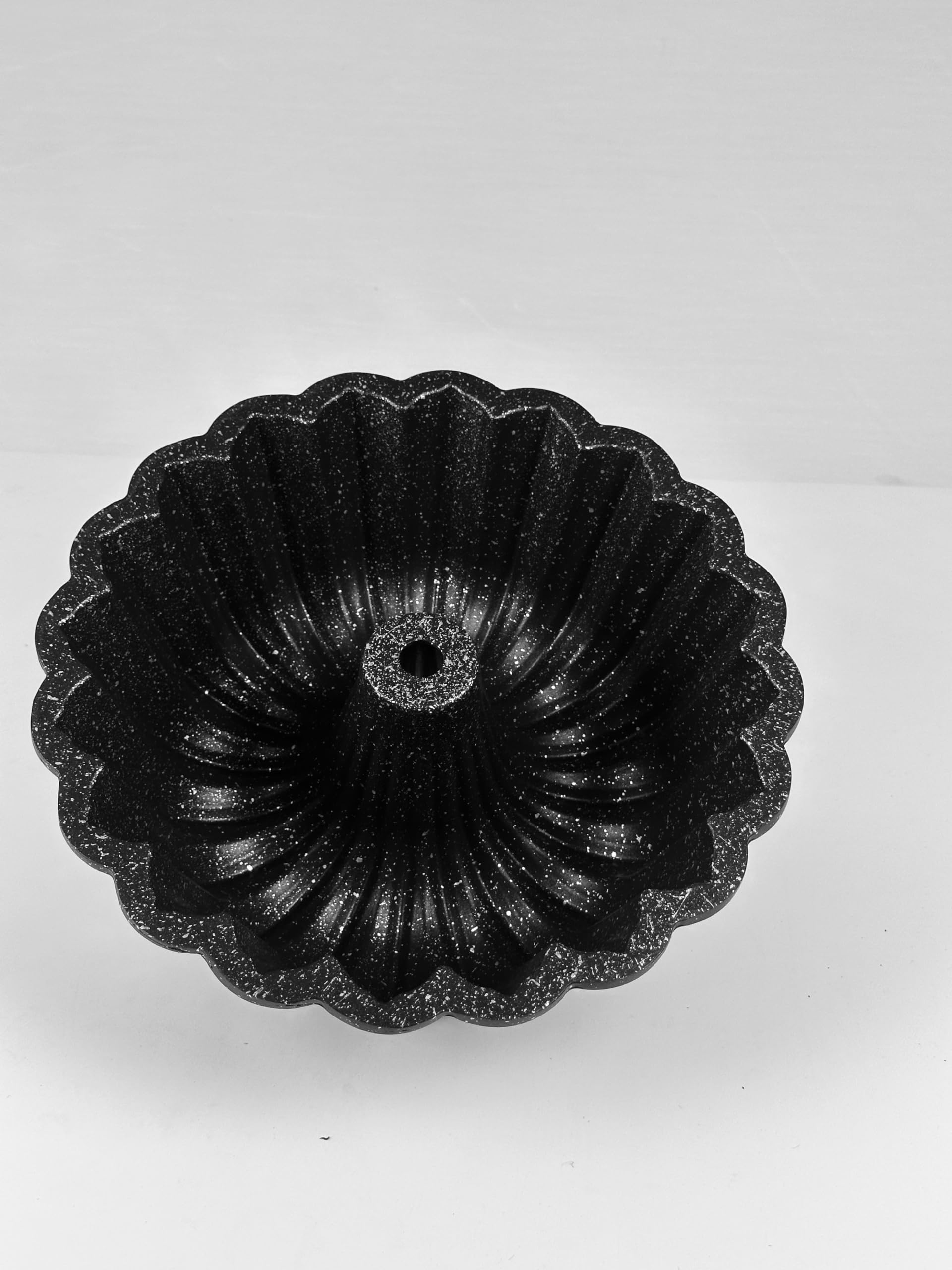 Aluminiumguss, Granitoptik, feuerfeste Dichtung, schwarz, Gänseblümchenkuchenform