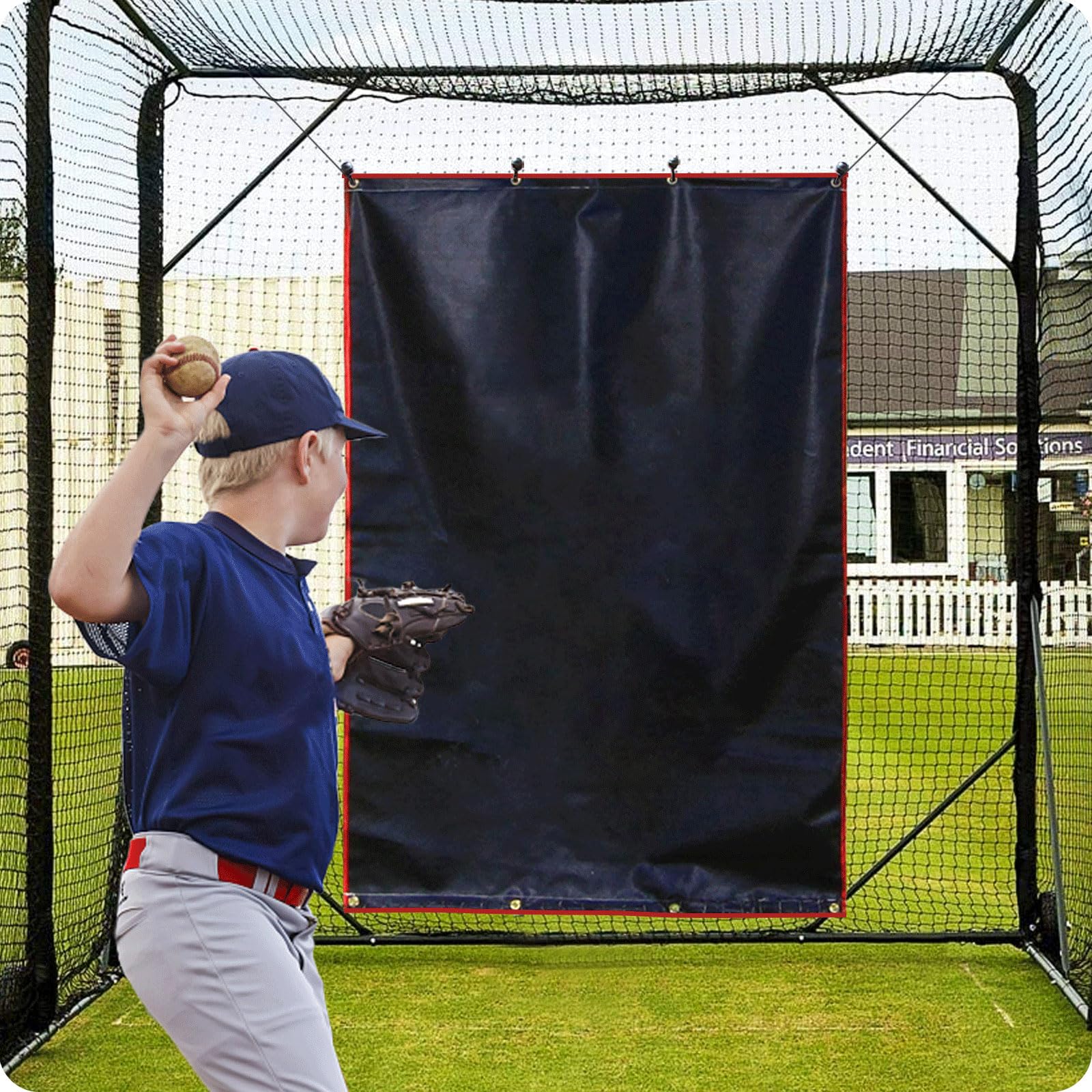 Outdoor Batting Cage Backstop Mat Gagalileo Baseball Backstop Mat ...