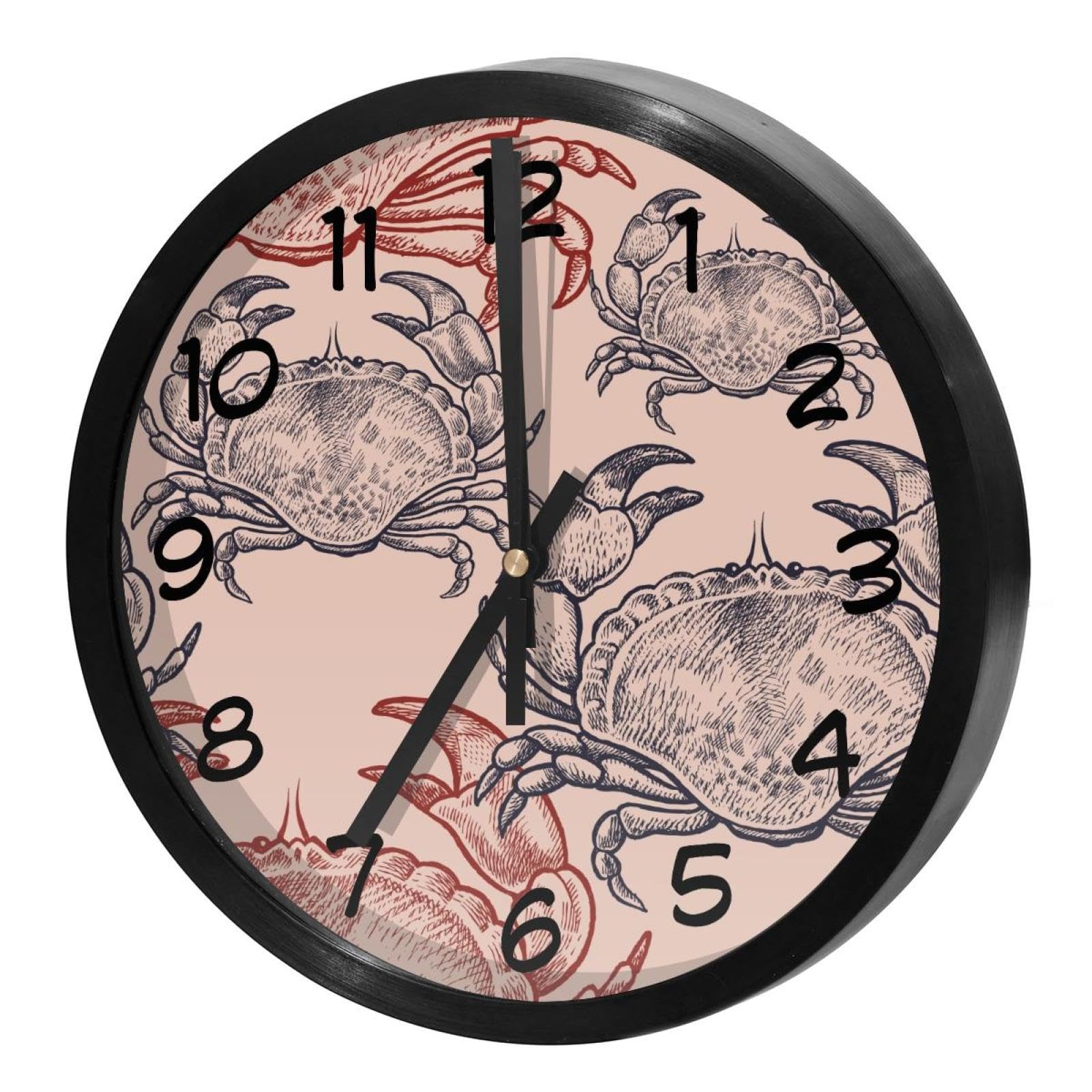 Horloge murale silencieuse à quartz fonctionne avec piles ronde déco