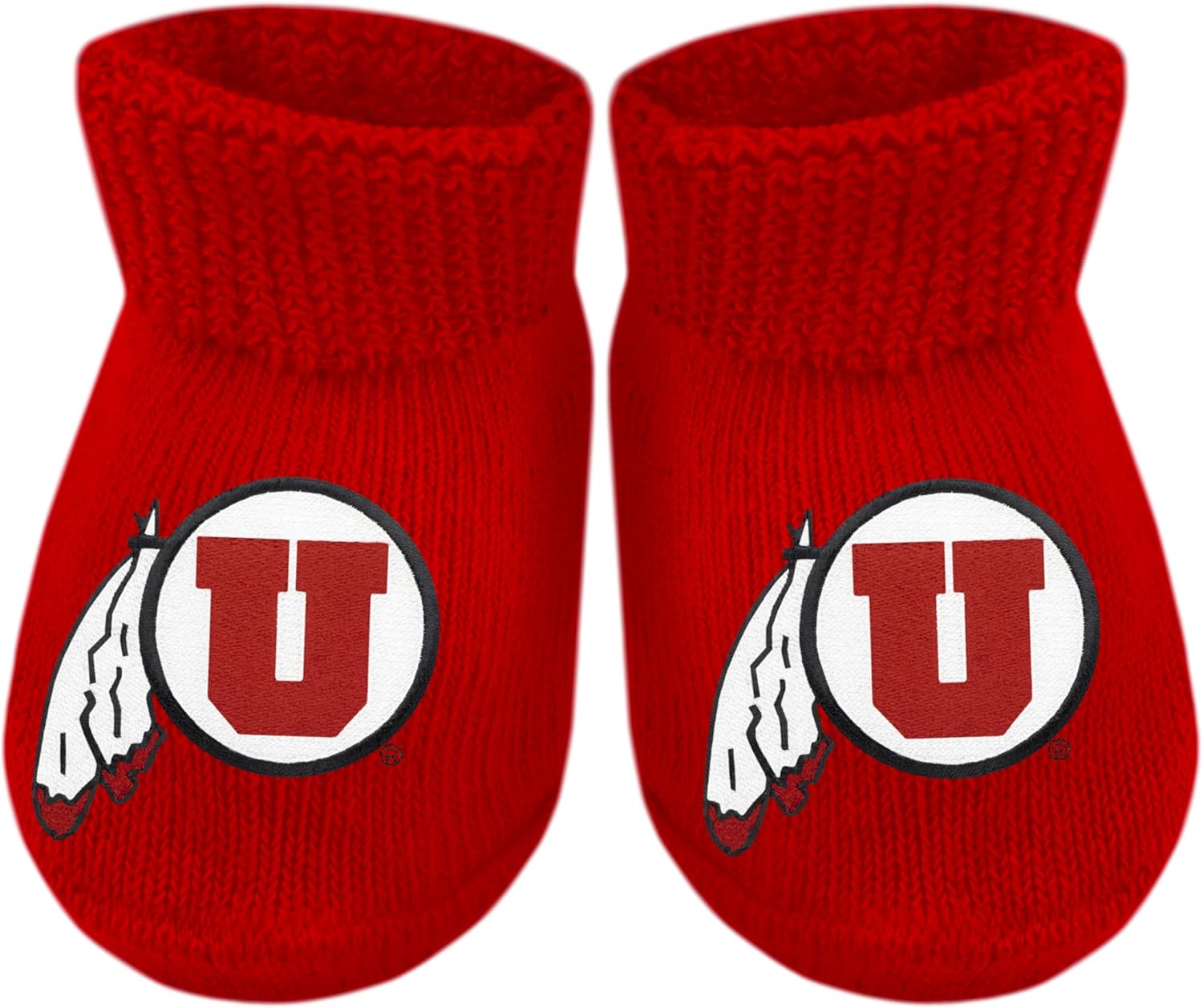 Creative Knitwear College Baby Bootie Sock - Team Logo, Multiple Colors, for Boys & Girls (Newborn - 6 Months)