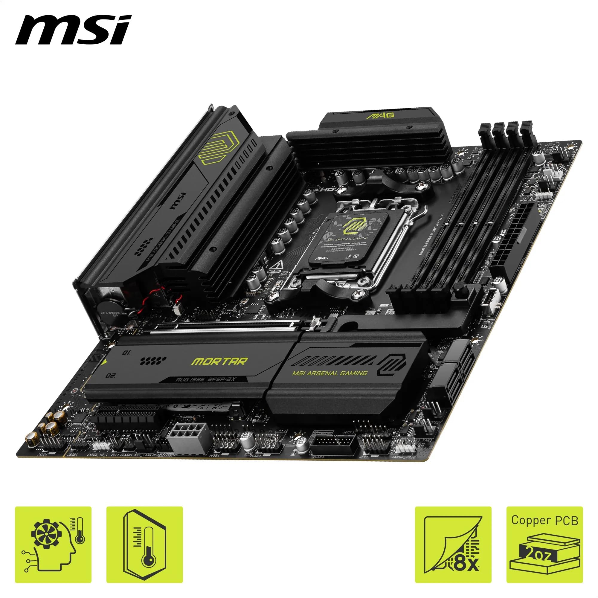 Amazon | MSI MAG B850M MORTAR WIFI Micro-ATXマザーボード MB6758