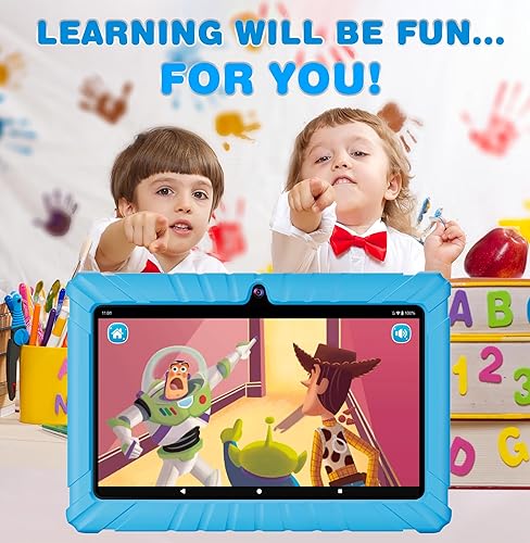 Miniatura 5 de Contixo Tableta para niños V8 de 7 pulgadas, de 3 a 7 años, tableta Android 11 para niños, 32 GB, Disney Edition preinstalada, control parental,