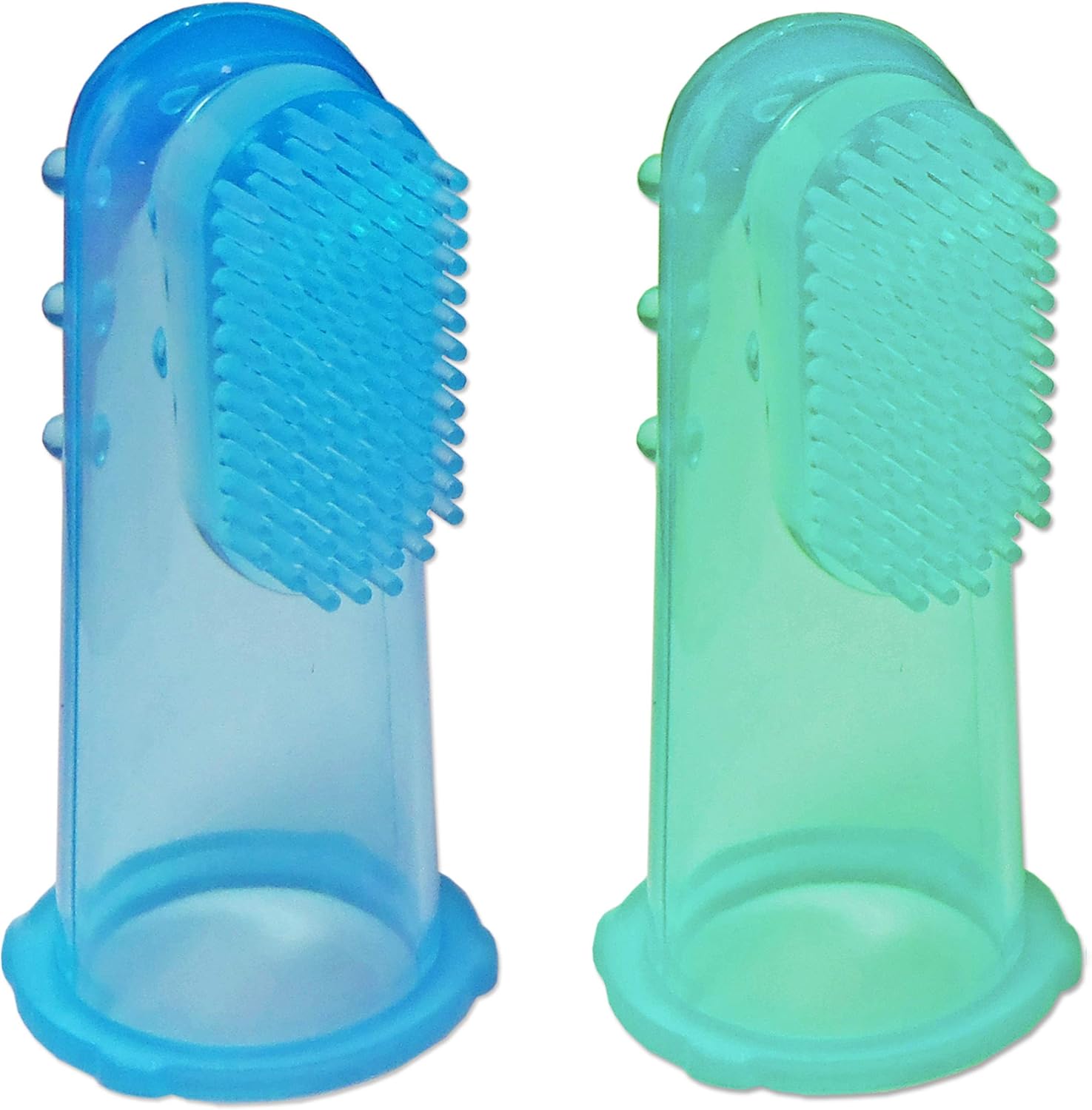 2 x Baby Silicone Finger Toothbrush Baby Infant Gums Massager Brush