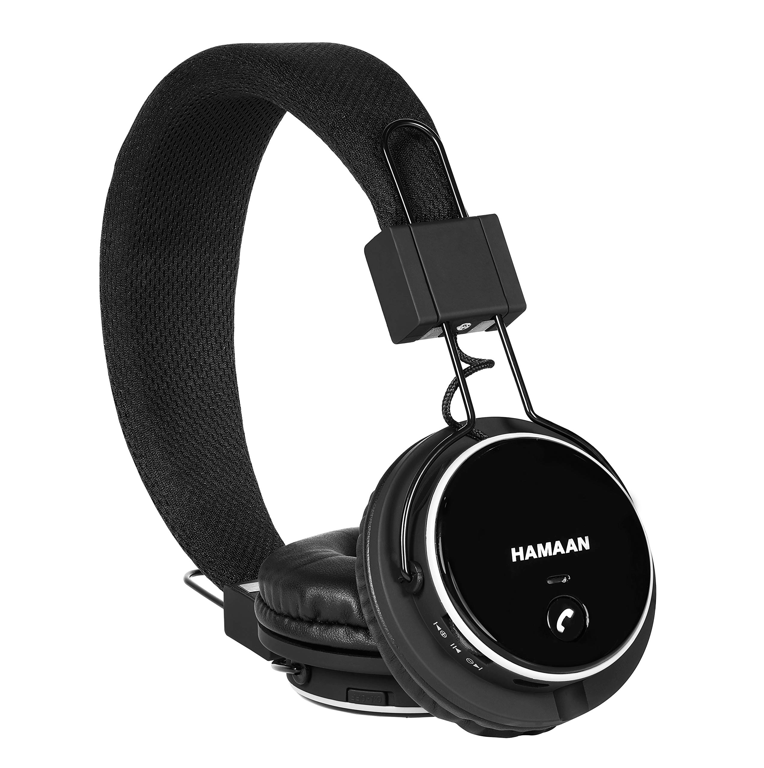 Hamaan H-20 Super Bass Wireless Bluetooth V4.1 On-Ear Headphone (Black)