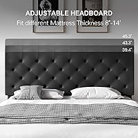 Vista 4 de Marco de cama individual con cabecero, marco de cama de plataforma tapizado en cuero sintético, marco de cama negro tamaño individual, soporte