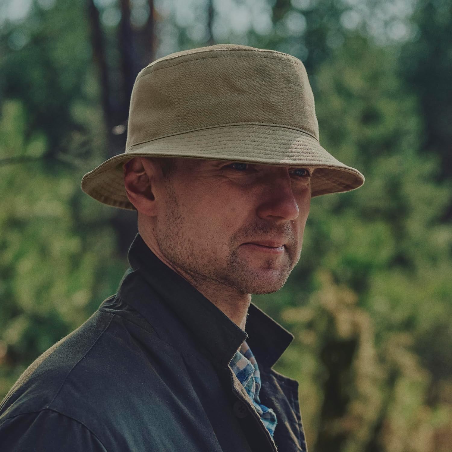 Sterkowski Model Golf | 100% Waxed Cotton Bucket Hat for Men and Women | Weatherproof Practical Fisherman Hat