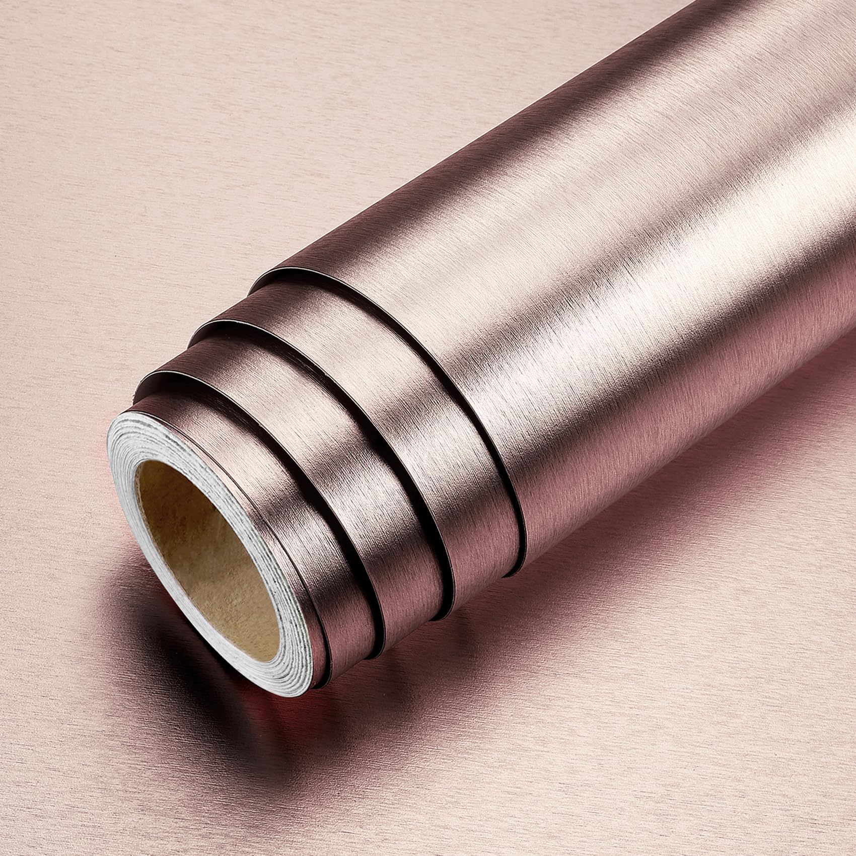 LaCheery Self Adhesive Wallpaper Metal Effect for Kitchen Worktop Vinyl Wrap Sticky Back Plastic Roll Silver Waterproof for Refrigerator Splashback Cupboards Covering pink 40cm x 700cm โ image 1