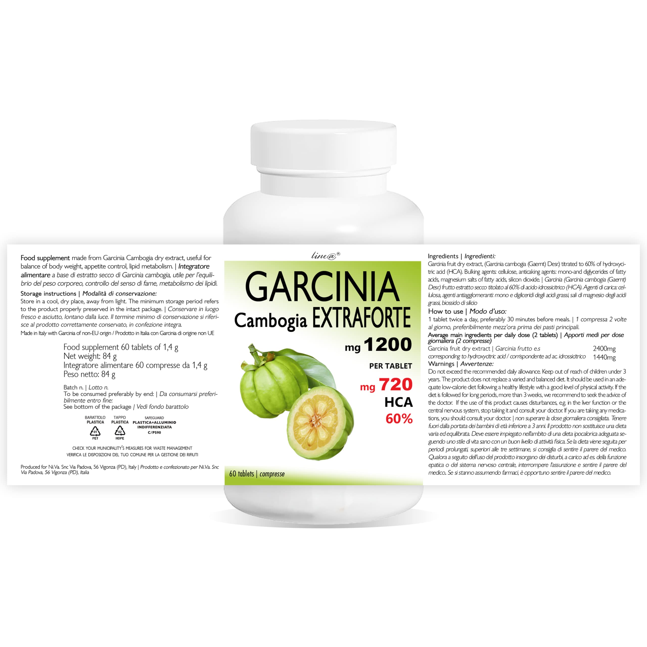 1 confezione ALA 800 60cpr + 1 confezione GARCINIA CAMBOGIA EXTRAFORTE 60cpr | compresse ad alto dosaggio | 400mg di Acido Alfa Lipoico e 1200mg di Garcinia Cambogia
