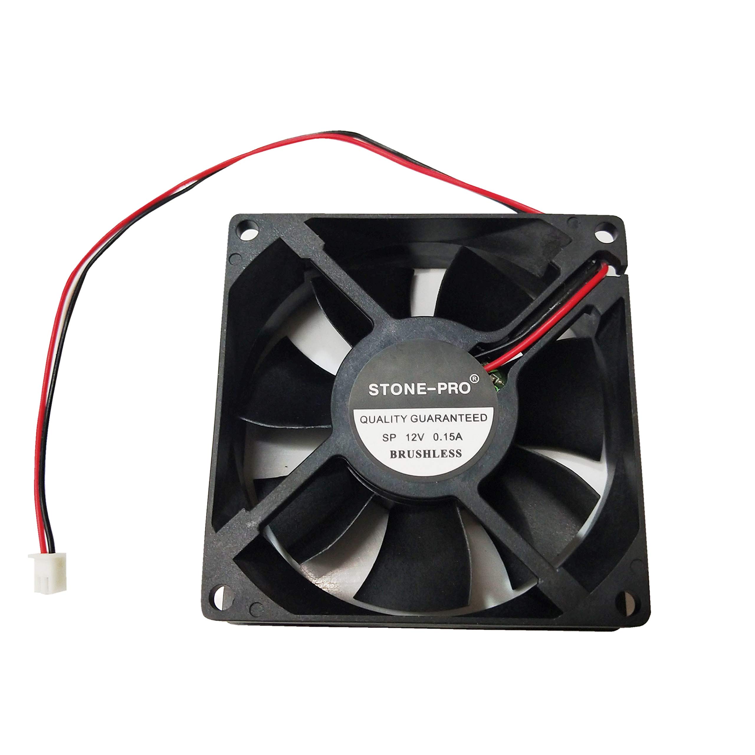 STONE-PRO 12 Volts Cabinet Fan 3-Inch Square (80 * 80 * 25 MM) 12 V DC Cooling Fan Black Color (B07N4DTMLS) Amazon Price History, Amazon Price Tracker
