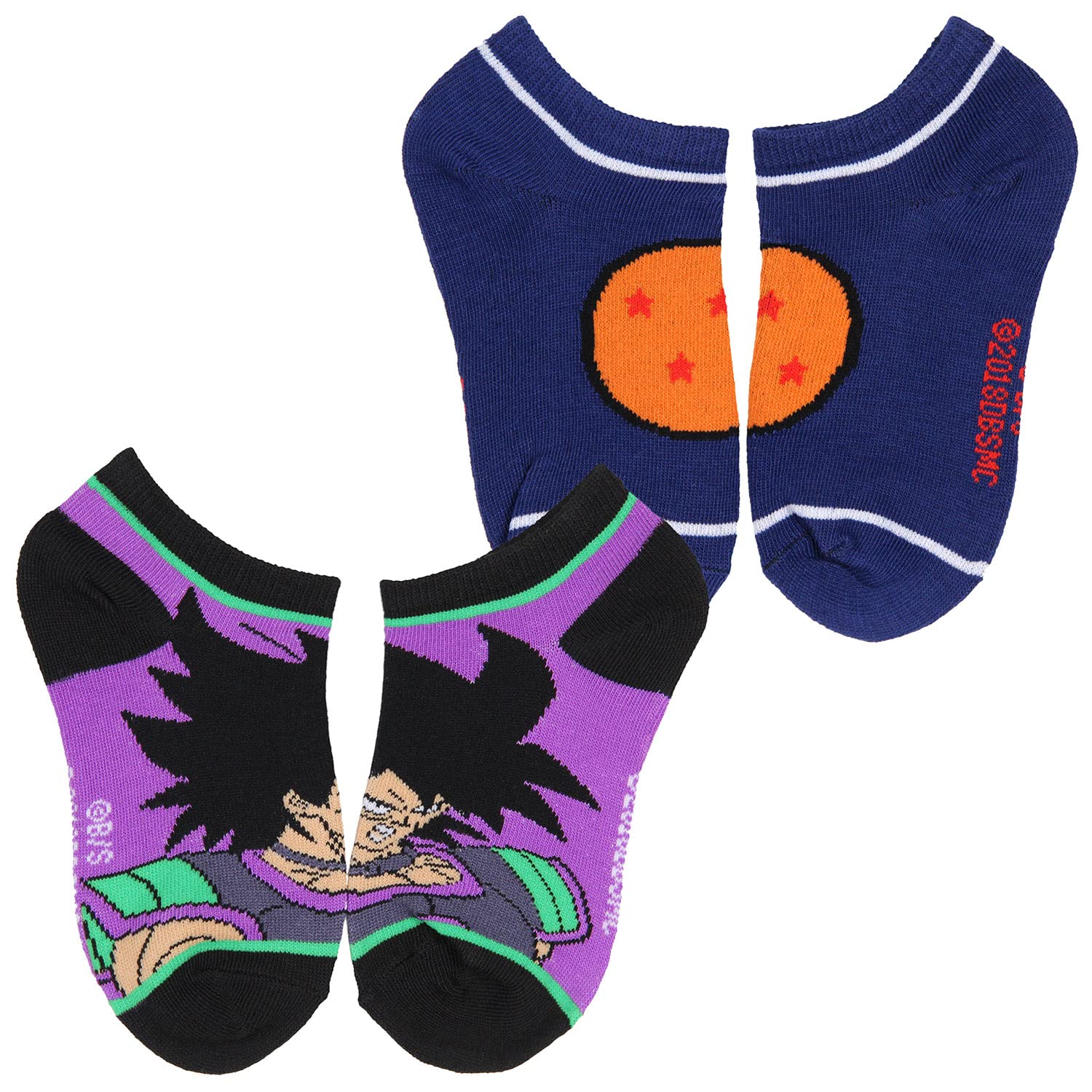 Dragon Ball Super Broly Movie Kids Week Of Socks - Juego de 7 pares de calcetines para mezclar y combinar, Multi colorido, 7-9