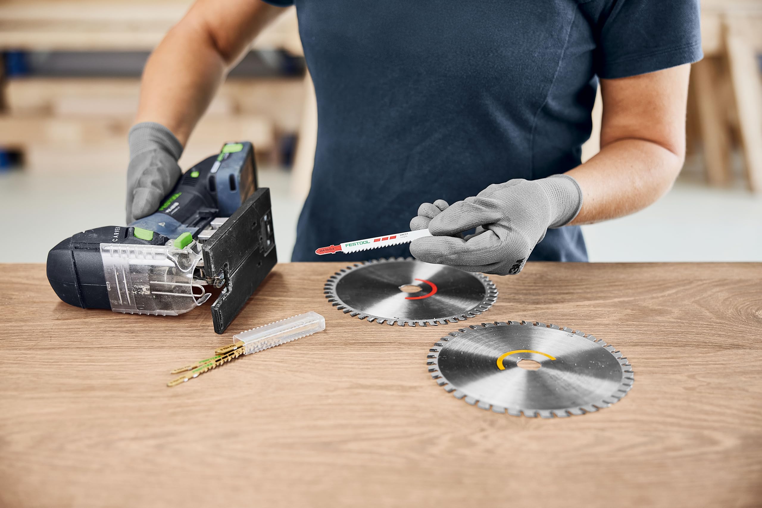 Festool Sägeblatt-Set KSB-SORT/2 W/L 168x1,8 | Zubehör-Set für Holz & Laminat - passend für TS 60 K - Farbcodierung für schnelle Auswahl - Wood Fine Cut & Universal
