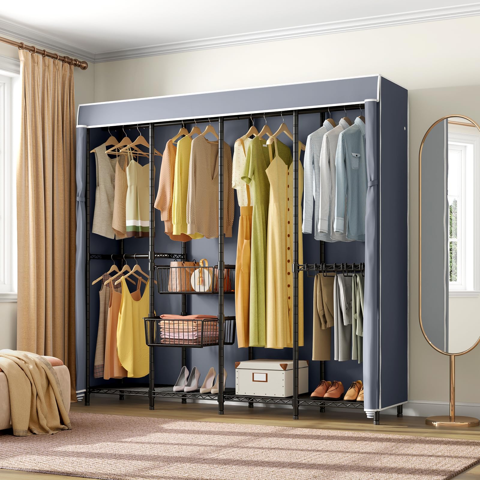 Snapklik.com : VIPEK V40C Pro Coverd Closet Racks Bedroom Wardrobe ...
