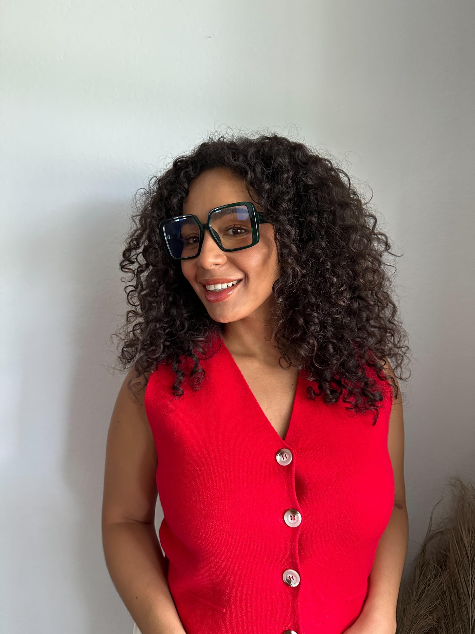 VISOONE Gafas cuadradas de acetato de gran tamaño con bloqueo de luz azul sin receta para mujeres y hombres HARVARD