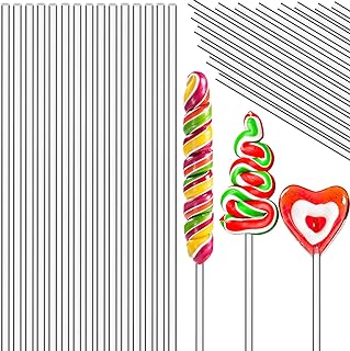 200 Pieces Acrylic Lollipop Sticks Cake Pops Sticks Candy Sticks Treat Sticks for Wedding Halloween Christmas Candy Cake P...