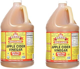 Bragg Organic Apple Cider Vinegar, Raw, Unfiltered, with the Mother, 128...
