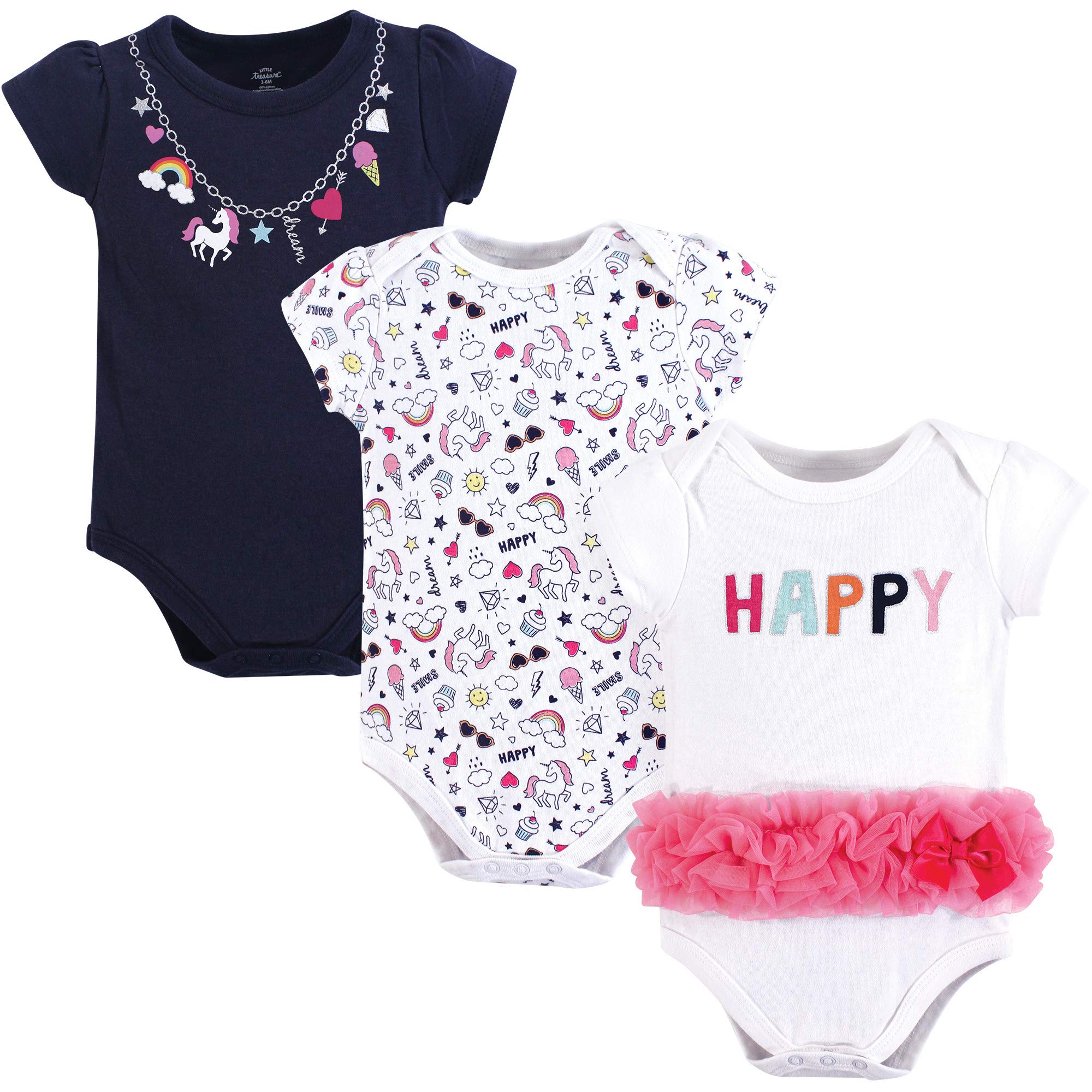 Little Treasure Unisex Baby Cotton Bodysuits