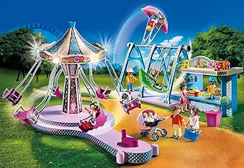 Amazon.com: Playmobil 70558 Large Amusement Park & P-71613 myLife