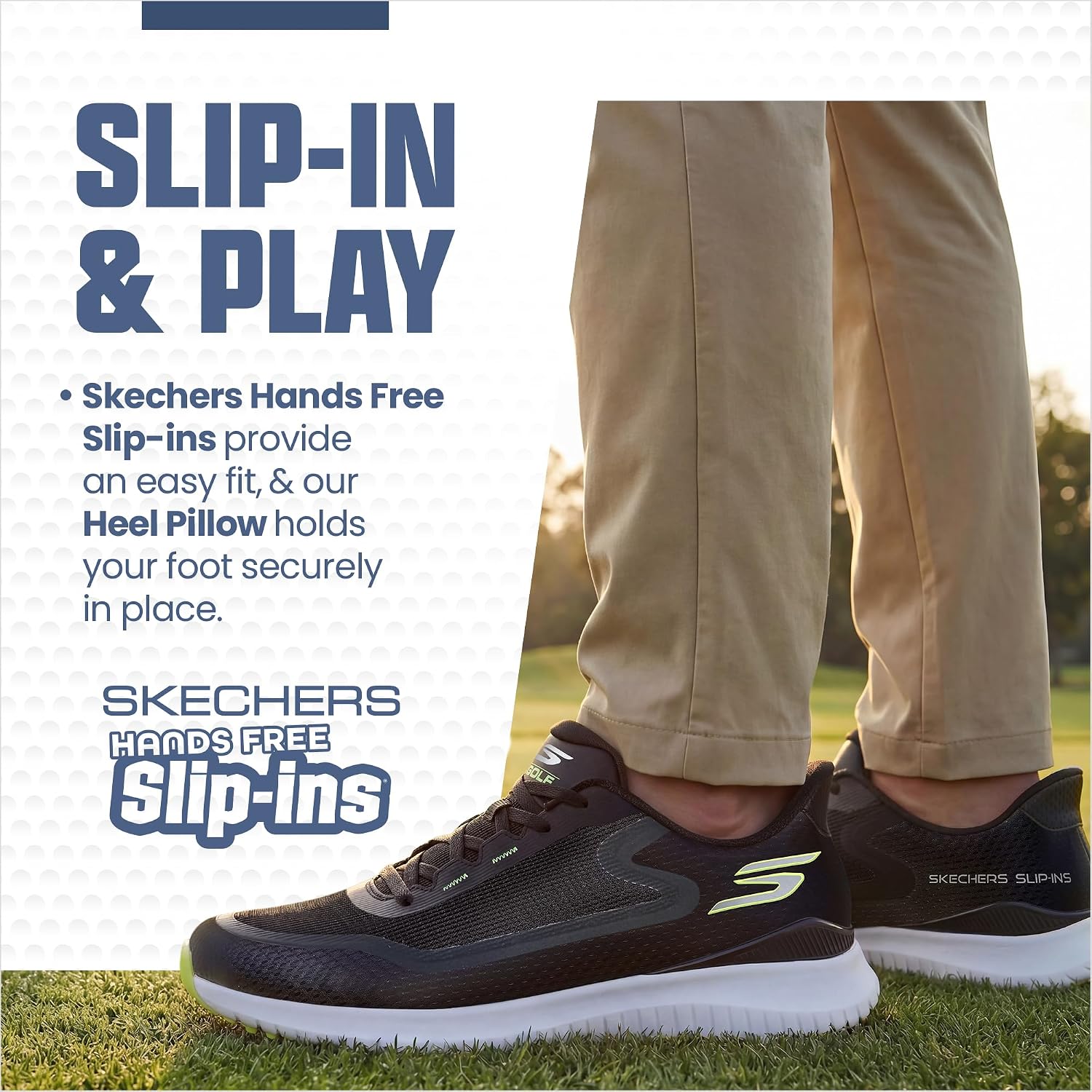 Skechers Men's Flight Slip-Ins Golf Shoe