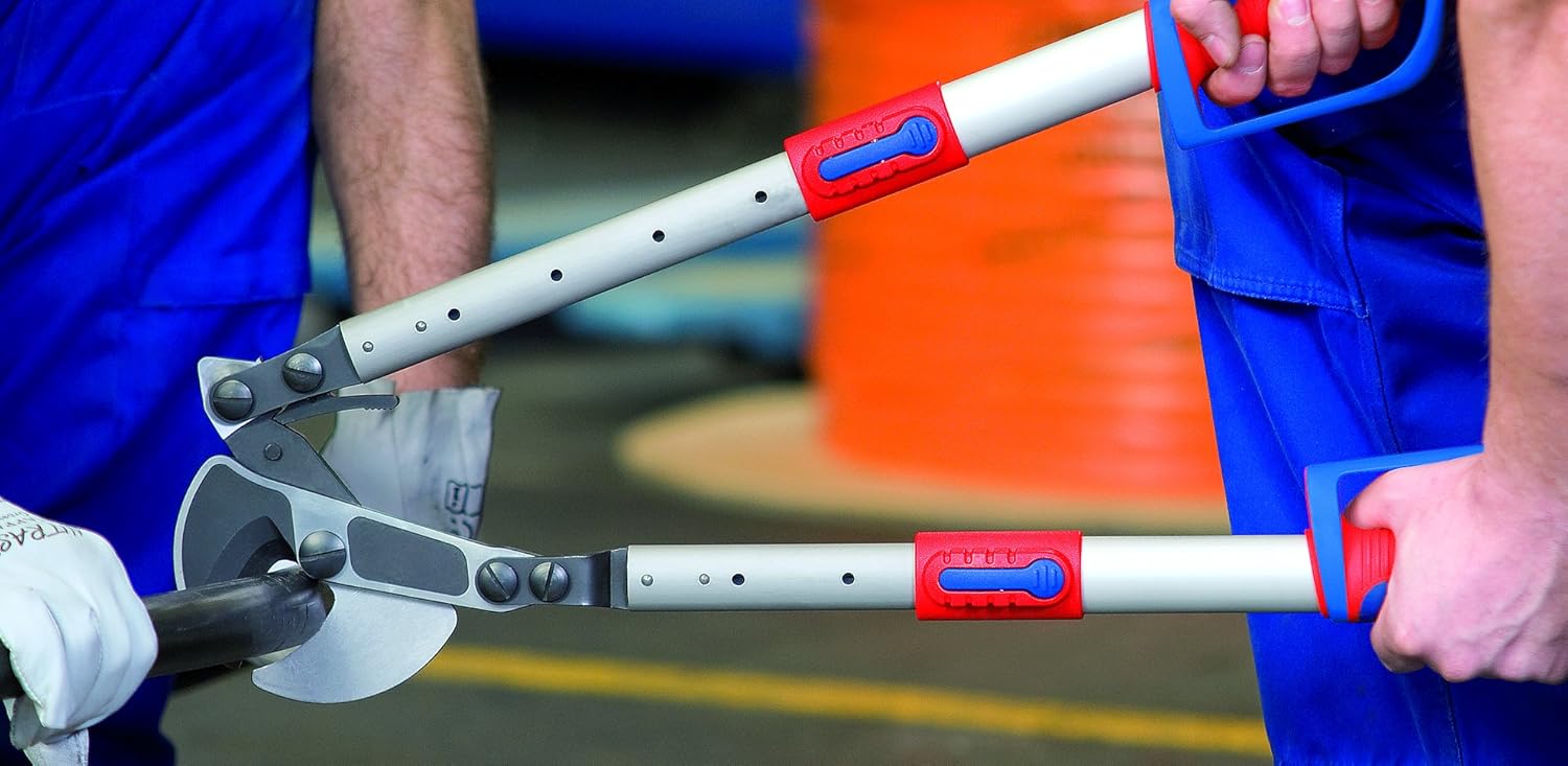 KNIPEX 95 32 038 Comfort Grip Ratcheting Type Cable Cutters