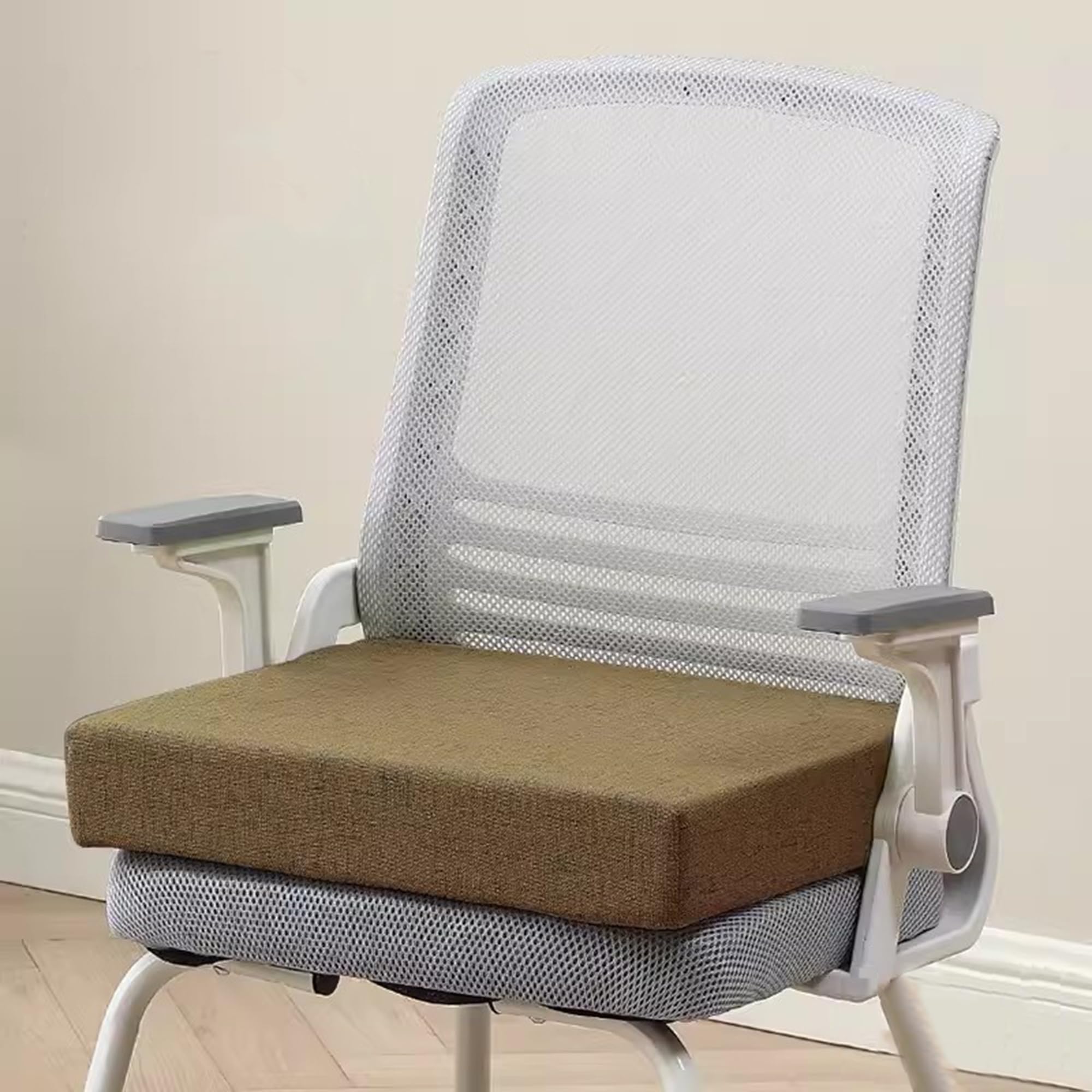 Coussin de chaise 55x55x8cm marron pour éliminer l'inconfort du canapé bois