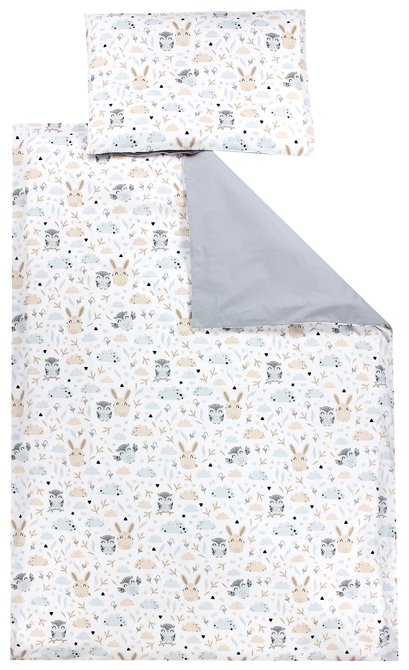 TupTam Juego de Ropa de Cama para Niños, de 2 Piezas., Zorros en el avión/Verde, 120x90 cm — view 7