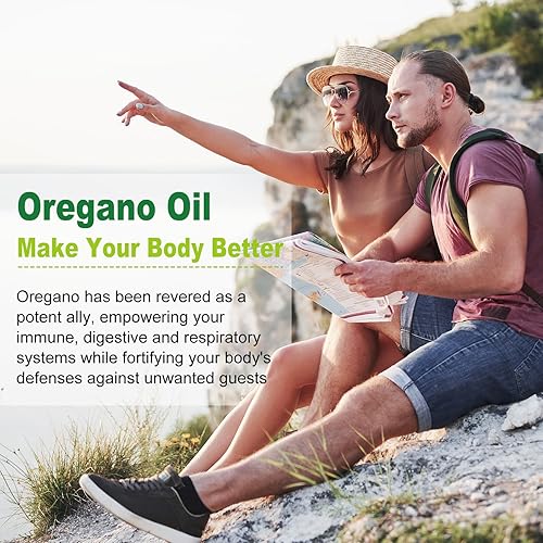 Miniatura 7 de Nature's live Aceite de orégano con aceite de semilla negra, suplemento de orégano 2 en 1 para la salud inmunológica, conserva carvacrol y