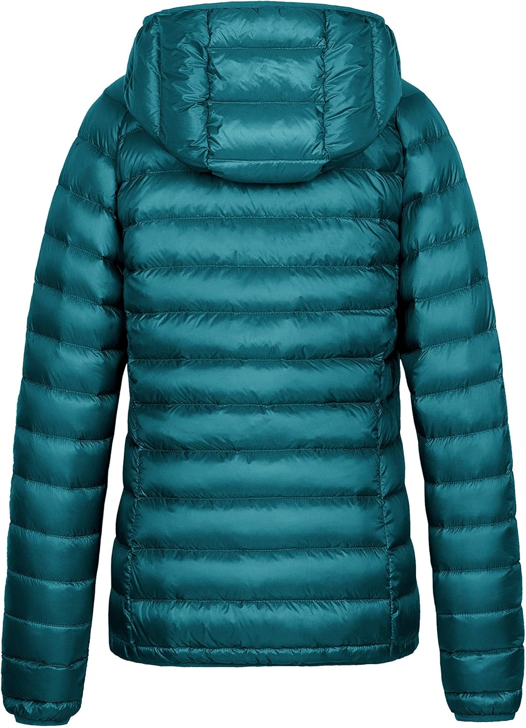 Wantdo Women's Packable Down Jacket Lightweight Puffer Jacket Hooded Winter Coat - Image 3