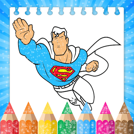 Coloring Book Glitter Super Hero - App on Amazon Appstore